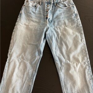 Zara Women's Light Blue Straight Jeans